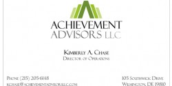 Achievement Advisors Print Collateral