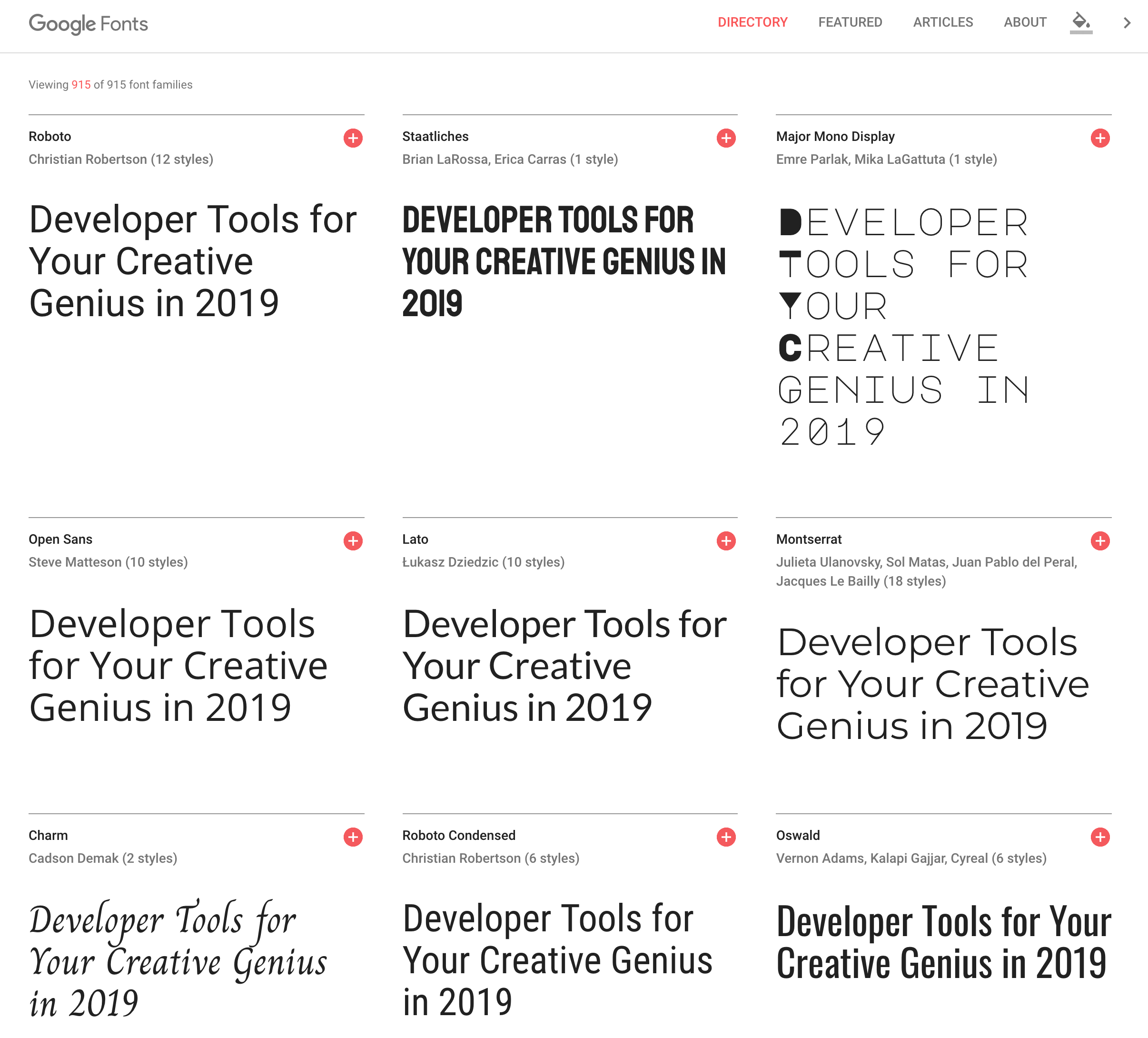 developer tools 2019