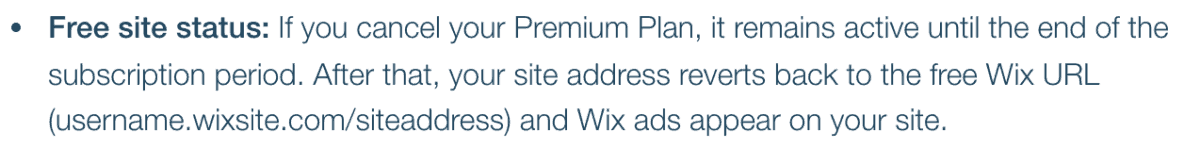 Canceling a Wix Premium Plan - Website Design in 2020
