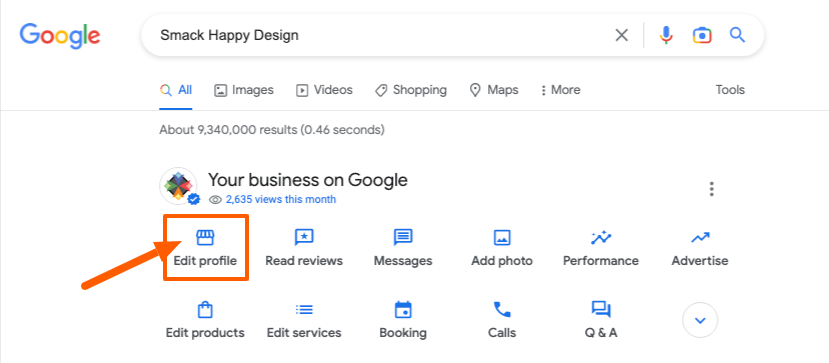google business profile settings
