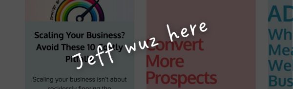 we knew jeff was here cause of lead tracker