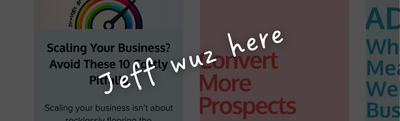 we knew jeff was here cause of lead tracker