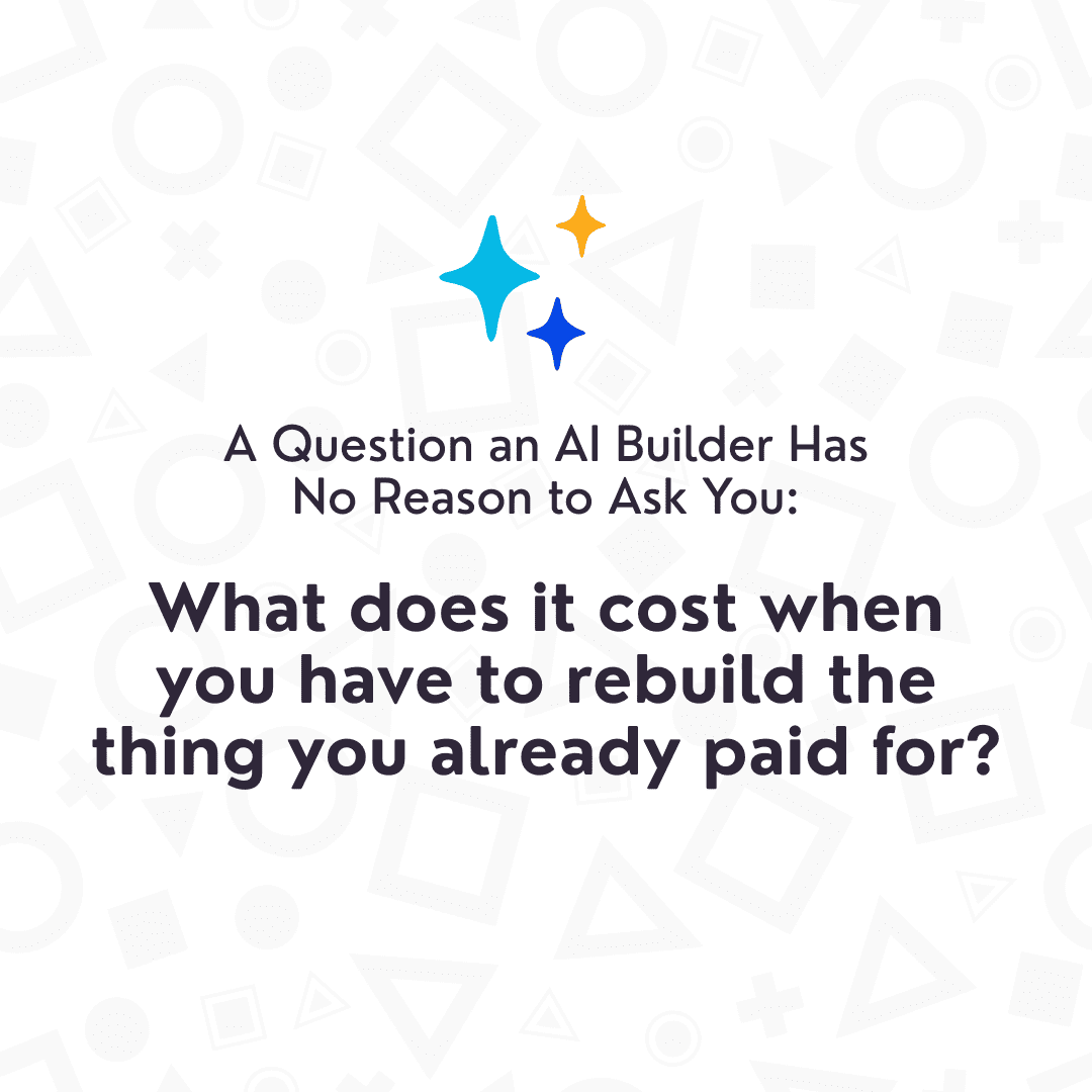 What does it cost when you have to rebuild the thing you already paid for